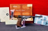 BRILLIANT! NIB 1968 W-GERMAN Walther PP 'SPORT-C in .22LR! W/ 8.25in Brl! Most ACCURATE HANDGUN WE'VE SEEN! LOOK AT TARGET! - 1 of 18