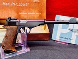 BRILLIANT! NIB 1968 W-GERMAN Walther PP 'SPORT-C in .22LR! W/ 8.25in Brl! Most ACCURATE HANDGUN WE'VE SEEN! LOOK AT TARGET! - 3 of 18