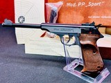 BRILLIANT! NIB 1968 W-GERMAN Walther PP 'SPORT-C in .22LR! W/ 8.25in Brl! Most ACCURATE HANDGUN WE'VE SEEN! LOOK AT TARGET! - 2 of 18