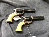 MATCHED PAIR UMBERTI SAA 44-40 COWBOY ACTION PISTOLS w/2 EXTRA CYLINDERS MARKED .44S - 2 of 13