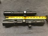 SCOPE MOUNTS PAIR OF RIFLE SCOPES WITH MOUNTS GOOD OPTICS - 1 of 5