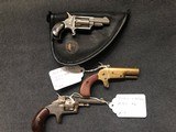ANTIQUE HOPKINS AND ALLEN SPUR TRIGGER PISTOL PLUS OTHERS - 1 of 4