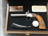 RARE RIGBY &Co.DOUBLE BARREL ENGLISH COAT PERCUSSION PISTOL w BOX - 1 of 9