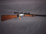 VINTAGE SINGLE SHOT ITHACA M-49 LEVER ACTION.22 RIFLE WITH WEAVER SCOPE..22 S,L,LR - 2 of 7