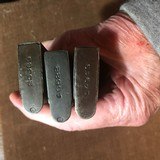 3 MARKED AND NUMBERED PISTOL MAGS
PISTOL CLIPS - 3 of 6
