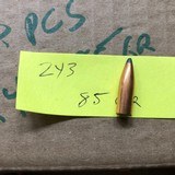 .222 REMINGTON EMPTY BRASS .243 WINCHESTER BULLETS - 3 of 5