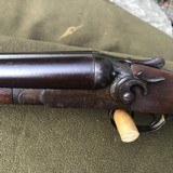 ANTIQUE ITHACA 12ga.DOUBLE BARREL SHOTGUN DAMASCUS BARRELS - 6 of 12