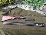 ANTIQUE ITHACA 12ga.DOUBLE BARREL SHOTGUN DAMASCUS BARRELS - 1 of 12
