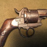 RARE CIVIL WAR ERA LEFAUCHEUX PINFIRE PISTOL FLORAL ENGRAVING - 7 of 13