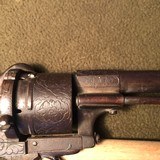 RARE CIVIL WAR ERA LEFAUCHEUX PINFIRE PISTOL FLORAL ENGRAVING - 12 of 13