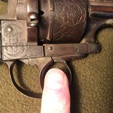 RARE CIVIL WAR ERA LEFAUCHEUX PINFIRE PISTOL FLORAL ENGRAVING - 13 of 13