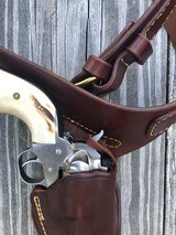 COWBOY SHOOTER RUGER STAINLESS STEEL NEW MODEL SINGLE SIX .22 .22MAG & EXTRAS - 5 of 13