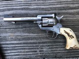 COWBOY SHOOTER RUGER STAINLESS STEEL NEW MODEL SINGLE SIX .22 .22MAG & EXTRAS - 2 of 13