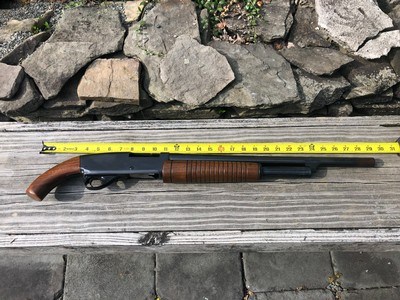 RARE PISTOLGRIPSTEVENS/SAVAGE MODEL 77E 12Ga. COWBOY ACTION SHOTGUN - Image 2 of 11
