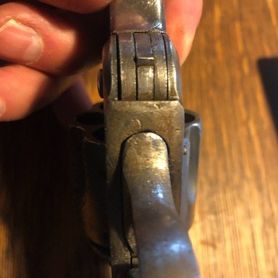 ANTIQUE TOP BREAK SMITH AND WESSON 1ST.MODEL? .44 Cal REVOLVER - Image 10 of 13