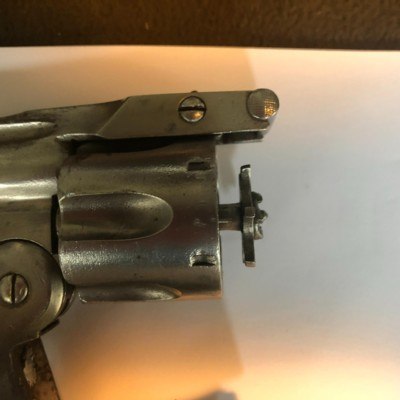 ANTIQUE TOP BREAK SMITH AND WESSON 1ST.MODEL? .44 Cal REVOLVER - Image 12 of 13