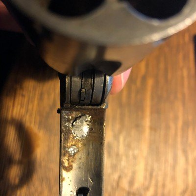 ANTIQUE TOP BREAK SMITH AND WESSON 1ST.MODEL? .44 Cal REVOLVER - Image 7 of 13