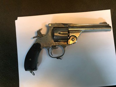 ANTIQUE TOP BREAK SMITH AND WESSON 1ST.MODEL? .44 Cal REVOLVER - Image 1 of 13