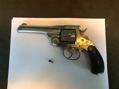 ANTIQUE TOP BREAK SMITH AND WESSON 1ST.MODEL? .44 Cal REVOLVER - Image 2 of 13