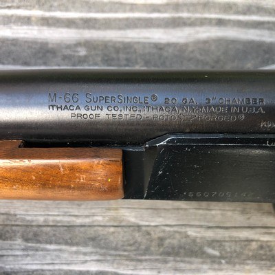 VINTAGE ITHACA M-66 20Ga SUPERSINGLE MADE IN USA - Image 2 of 10