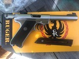 RUGER STAINLESSMARK 2 TARGET PISTOL.22lr. w/ORIGINAL BOX AND PAPERWORK - Image 5 of 12