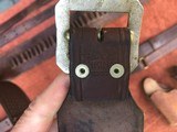 ANTIQUE COWBOY SHOOTER BIFFAR HOLSTER ,LEATHER AMMO BELTS AND SLINGS - Image 4 of 11
