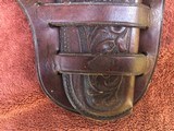 ANTIQUE COWBOY SHOOTER BIFFAR HOLSTER ,LEATHER AMMO BELTS AND SLINGS - Image 2 of 11
