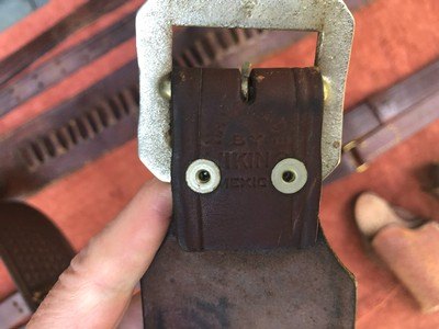 ANTIQUE COWBOY SHOOTER BIFFAR HOLSTER ,LEATHER AMMO BELTS AND SLINGS - Image 4 of 11