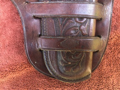 ANTIQUE COWBOY SHOOTER BIFFAR HOLSTER ,LEATHER AMMO BELTS AND SLINGS - Image 2 of 11
