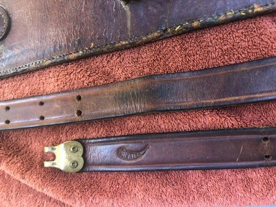 ANTIQUE COWBOY SHOOTER BIFFAR HOLSTER ,LEATHER AMMO BELTS AND SLINGS - Image 5 of 11