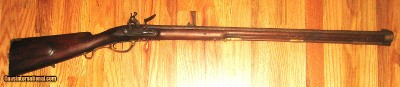 Antique Jaeger Flintlock Rifle Marked 1799. 68 caliber Swamped Barrel