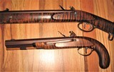 Don King 54 Cal Hawken Pistol and Full Stock Flintlock Rifle, Muzzleloaders - 3 of 15