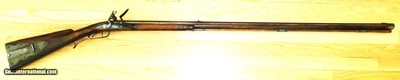 Chuck Edwards Early Colonial Style Flintlock Rifle, 54 Cal, Swamped Barrel, Chamber's Lock