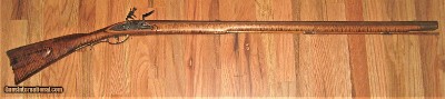 54 Caliber Isaac Haines Flintlock. Colerain swamped barrel, L&R flintlock