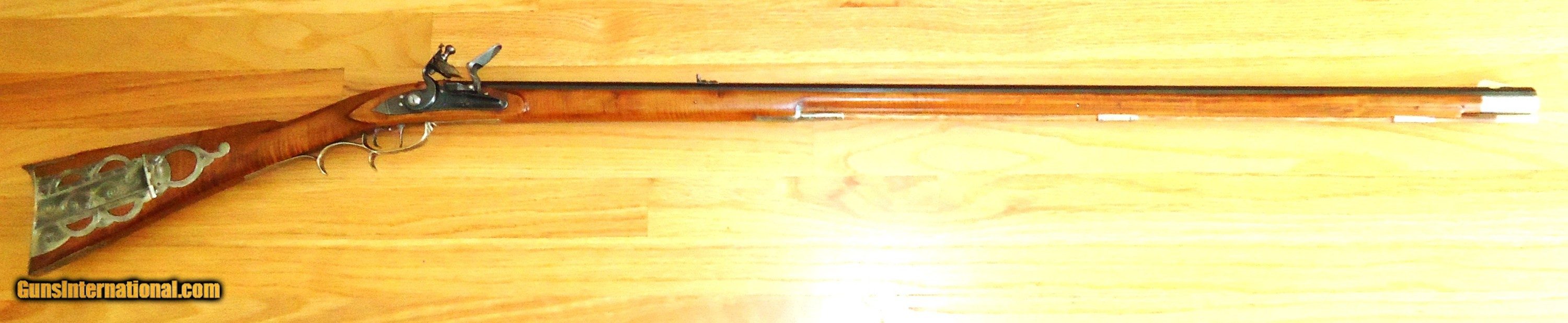 Kentucky Flintlock Longrifle. 50 Cal Hoyt Barrel, Siler Lock, Curly ...