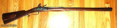 Steve Lodding 50 caliber Jaeger Flintlock Rifle, Colerain Swamped, Davis Lock & Double Set Triggers