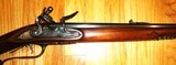 Steve Lodding 50 caliber Jaeger Flintlock Rifle, Colerain Swamped, Davis Lock & Double Set Triggers - 3 of 15