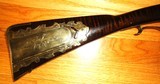 Custom Buck's County 50 Caliber Flintlock Rifle, Swamped Barrel, Siler Lock, Curly Flame Maple Stock - 2 of 15