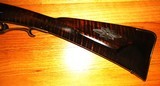 Custom Buck's County 50 Caliber Flintlock Rifle, Swamped Barrel, Siler Lock, Curly Flame Maple Stock - 7 of 15