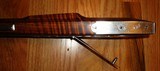 Lancaster Flintlock Rifle, 45 Cal, Siler Lock, Curly Maple, Engraved. Siler Double Set Triggers, German Silver Furniture - 11 of 15