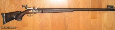 Precision Flintlock Target Rifle, James Ingram, Custom Muzzleloader, Douglas Barrel, Redfield Sights