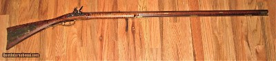 Kentucky Flintlock Rifle by Frank Burton, 40 Cal Douglas XX Barrel, Curly Maple Stock