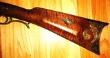 New Custom 45 Cal Flintlock Rifle, Swamped Barrel, Chamber's Ketland Lock, Curly Maple Stock, Engraved - 6 of 15
