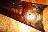 New Custom 45 Cal Flintlock Rifle, Swamped Barrel, Chamber's Ketland Lock, Curly Maple Stock, Engraved - 8 of 15
