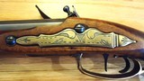 Lancaster Flintlock Rifle, Bobby Hoyt 54 Cal Swamped Barrel, Chambers Lock, Curly Maple Stock, 15 1/8