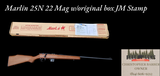 Marlin 25N 22 Magnum *JM Stamped* w/original box