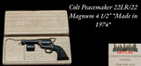 Colt Peacemaker 22LR/22 Magnum *Made 1974* 4 1/2