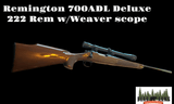 Remington 700 ADL Deluxe 222 Rem w/Weaver scope - 1 of 8