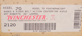 Winchester 70 Featherweight 257 Roberts w/original box -Disc 1984- - 16 of 16