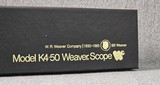 Weaver K4 50th Anniversary -Made in 1983- UNUSED IN BOX (RARE) - 19 of 19